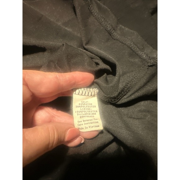 Perch Blu Pepper Ruffled Tiered Black Maxi SunDress Plus 1X - Picture 9 of 10